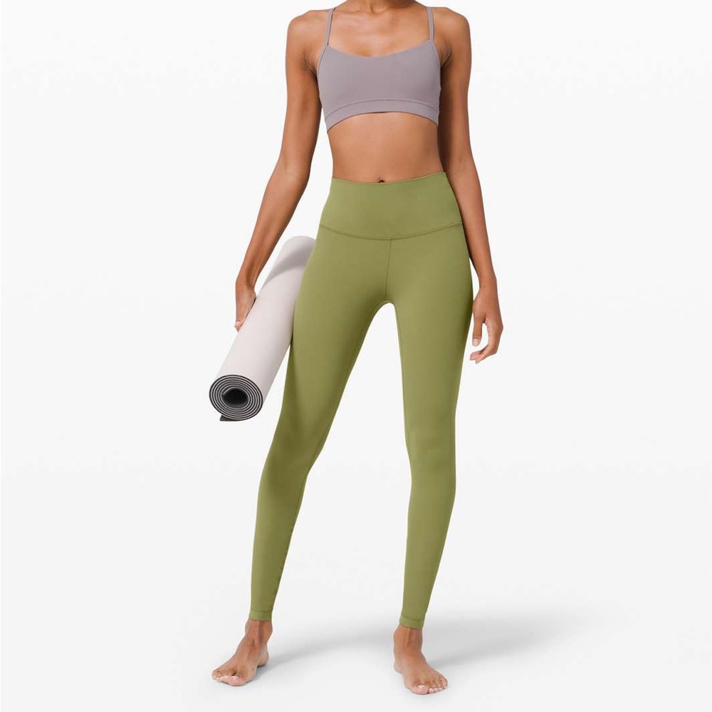 bronze green lulu align leggings!!